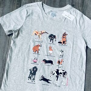 Vera Bradley Dog Show Tee T-Shirt Gray Women’s